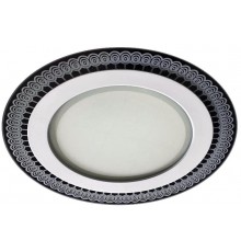 Светильник потолочный светодиодный DK LED 9-12 круглый "стекло с рисунком" 12W 4000K  Б0028263  ЭРА