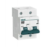 Выключатель автоматический двухполюсный ВА-201 80А D 10кА  13017DEK  DEKraft