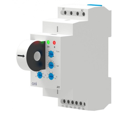 Реле контроля тока AM 2А-20А 2 конт. 24-240В AC/24В DC  CTR-450-AM-2-20A-U240-C00  ONI