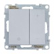 SUNO Светорегулятор кнопочный универсальный 400Вт без нейтрали. Цвет "Алюминий"  721378  Legrand