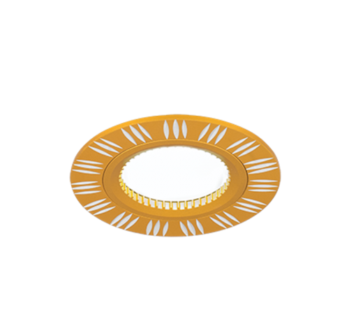 Светильник точечный встраиваемый Aluminium AL017 Круг. Золото/Хром, Gu5.3  AL017  Gauss