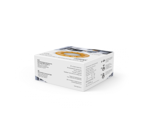 Светильник точечный встраиваемый Aluminium AL017 Круг. Золото/Хром, Gu5.3  AL017  Gauss