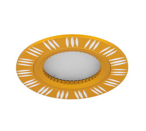 Светильник точечный встраиваемый Aluminium AL017 Круг. Золото/Хром, Gu5.3  AL017  Gauss