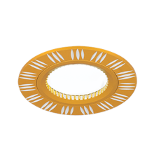 Светильник точечный встраиваемый Aluminium AL017 Круг. Золото/Хром, Gu5.3  AL017  Gauss