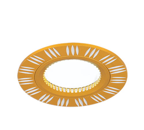 Светильник точечный встраиваемый Aluminium AL017 Круг. Золото/Хром, Gu5.3  AL017  Gauss