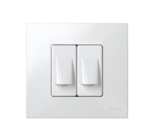 Simon 27 Кабельный вывод с фиксатором для кабеля, узкий модуль, S27, белый  27801-34  Simon