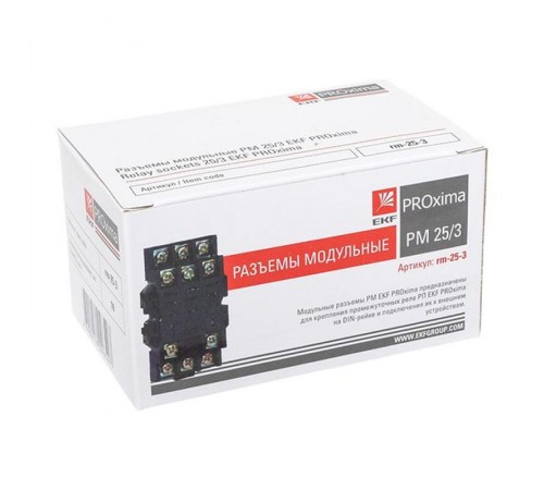 Разъем модульный РМ 25/3 EKF PROxima  rm-25-3  EKF