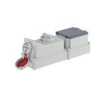 Розетка наружной установки с механической блокировкой и DIN-рейкой на 6 модулей IP67 32А 3P+E 400В  DIS5683286  DKC