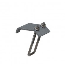 Крепеж к металлическим балкам 120 мм, толщ. 5,0 мм, гальван. цинк, 870789  КМБ-120-5,0-ЭЦ   Ostec