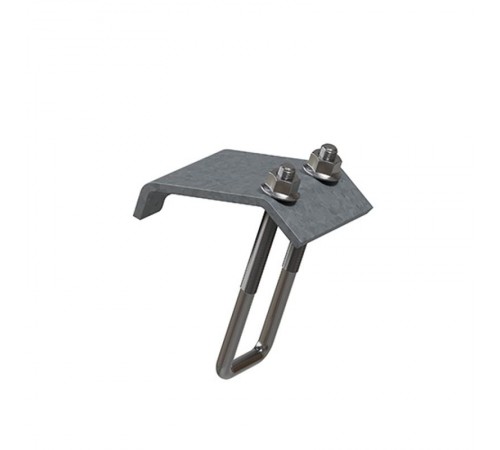 Крепеж к металлическим балкам 120 мм, толщ. 5,0 мм, гальван. цинк, 870789  КМБ-120-5,0-ЭЦ   Ostec