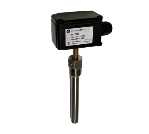 Датчик температуры погружной, -50...+150°С Pt1000 150мм с гильзой 100мм  SPTP150  SE