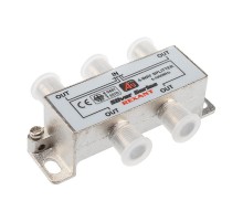 ДЕЛИТЕЛЬ  ТВ  x 4 + 5шт. F "BOX"  5-1000 МГц  "Silver"   05-6103  REXANT
