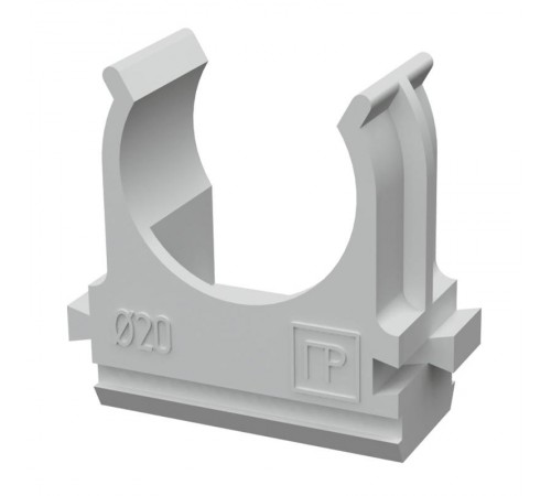 Крепеж-клипса для труб АБС-пластик д20 (10шт/1000шт уп/кор)  PR.02620м  Промрукав