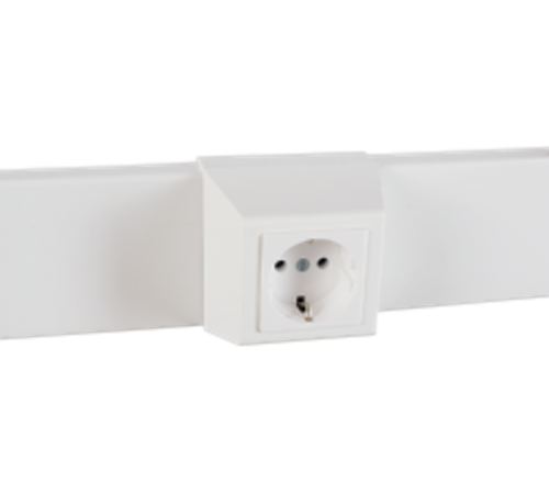 Суппорт с рамкой 1 пост (45х45) на профиль для кабель-канала 75х20  075007S  SPL