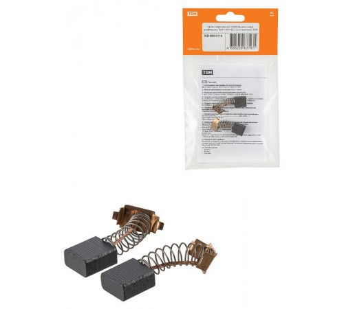 Щетки графитовые ЩГ-10800106 для угловой шлифмашины УШМ 1200/125, 2 шт. в комплекте,  SQ1080-0116  TDM