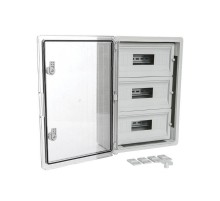 Корпус пластиковый распределительный ЩРН-45 IP65 прозрачная дверь 500х350х190  PR08.26504  Промрукав