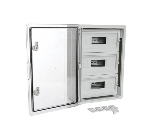 Корпус пластиковый распределительный ЩРН-45 IP65 прозрачная дверь 500х350х190  PR08.26504  Промрукав
