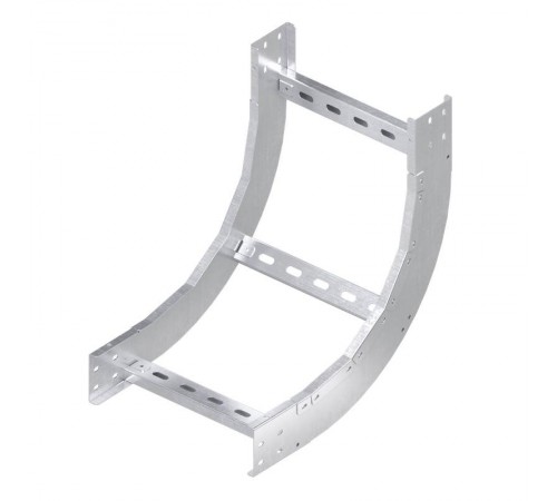 Угол вертикальный внутренний 90 град., 80х400 R600, горячеоцинкованный в комплекте с крепеж. элемент и соединит. пластинами  LH8640KHDZ  DKC