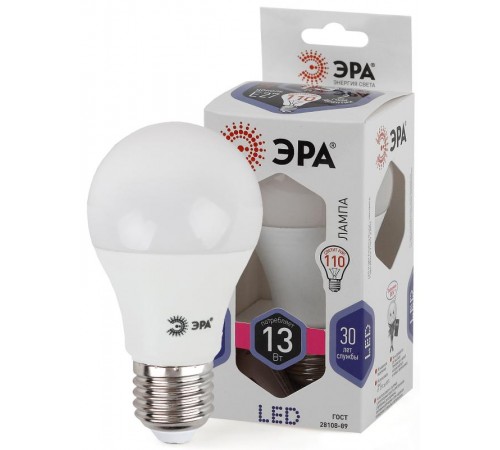 Лампа светодиодная LED A60-13W-860-E27  Б0031395  ЭРА