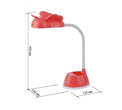 Светильник настольный NLED-434-6W-R ЭРА NLED-434-6W-R красный  Б0031617  ЭРА