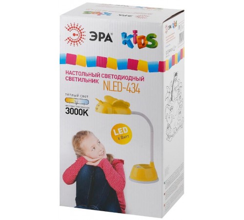 Светильник настольный NLED-434-6W-R ЭРА NLED-434-6W-R красный  Б0031617  ЭРА