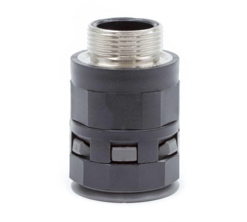 Муфта труба-коробка с металлической резьбой DN 48 мм, М50х1,5, полиамид, цвет черный  PAS48M50N  DKC