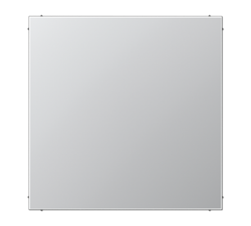 Крышка без отверстий, фиксация защёлкиванием, для произвольных вырезов (либо использование в качестве заглушки), возможно IP44; металл; алюминий; Alum