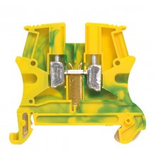 Винтовая клемма Viking 3 - заземляющая - однополюсная - металлическое основание - шаг 8 мм - желто-зеленый  037172  Legrand