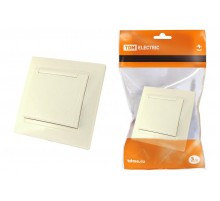 Розетка 2П+З 16А 250В с защ. шт. с крышкой сл. кость "Лама"   SQ1815-0114  TDM