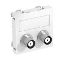 Мультимедийная рамка Audio-BNC Modul45 (белый) (MTG-2BC F RW1)  6105090  OBO Bettermann