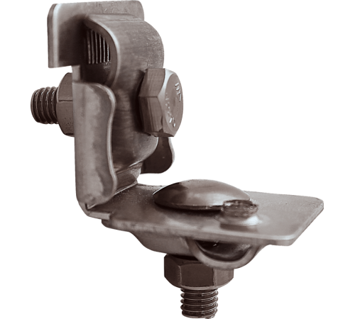 Держатель проводника круглого 6-10 мм для фальца 0.7-8 мм, оцинк.91091Ezetek