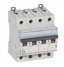 Выключатель автоматический четырехполюсный DX3 10000 10А B 16кА  409063  Legrand