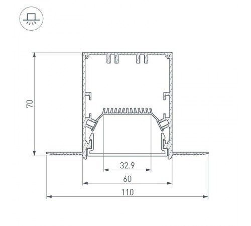 Угол SL-LINIA55-FANTOM-135 (arlight, Металл)  030129  Arlight