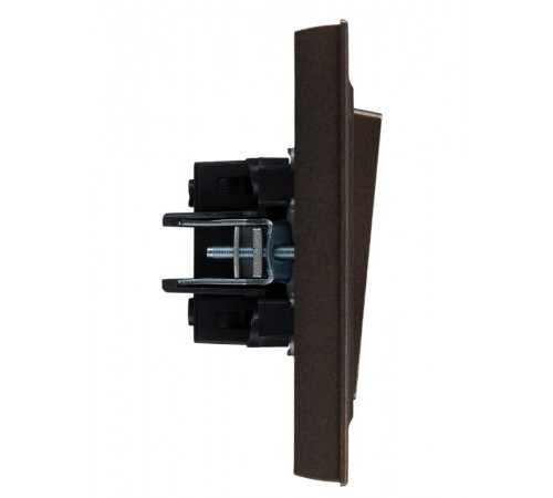 BRITE Выключатель 2-клавишный 10А в сборе ВСР10-2-0-БрТБ темная бронза  BR-V20-0-10-K45-F  IEK