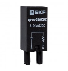Модуль защитный RC 6-24В AC/DC для промежуточных реле RP AVERES  rp-rc-24ACDC  EKF