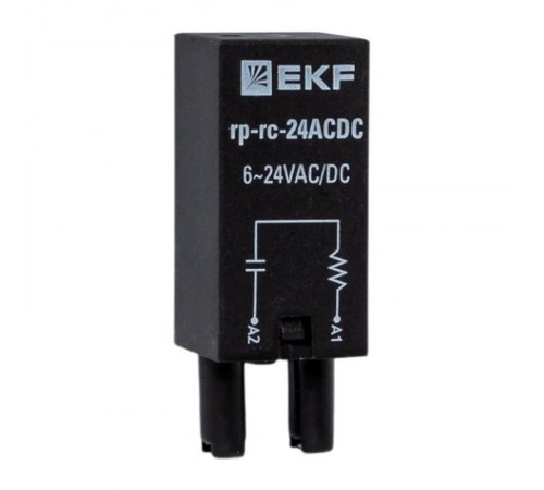 Модуль защитный RC 6-24В AC/DC для промежуточных реле RP AVERES  rp-rc-24ACDC  EKF