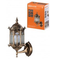 Светильник садово-парковый НБУ Ампир 60Вт ЛН/КЛЛ/LED Е27 IP54 вверх, шагрень/бронза  SQ0330-0087  TDM