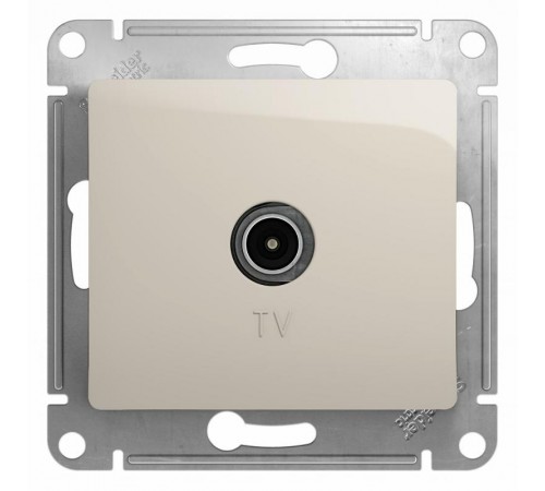 Glossa Молочный Розетка TV, механизм  GSL000993  SE