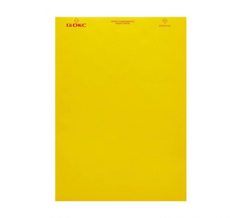 Табличка маркировочная, полиэстер 27х15мм. желтая  SITFP2715Y  DKC