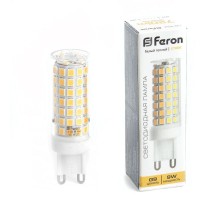 Лампа светодиодная, (9W) 230V G9 2700K JCD, LB-434  38146  FERON