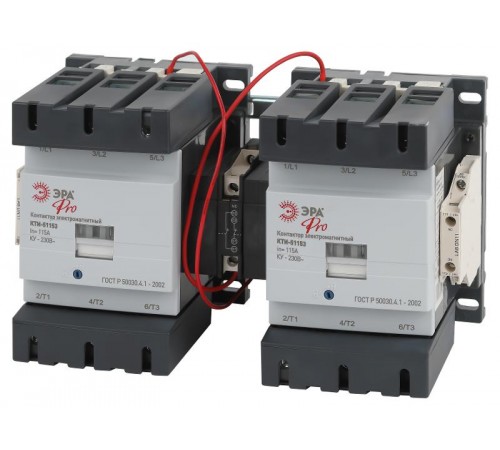 Контактор КТИ-51153 реверсивный PRO KKT53-115-230-10-E 115А 230В/АС3  Б0054934  ЭРА