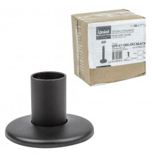 Опора с крышкой для садово-парковых светильников UFP-E11BN-095 BLACK H=95мм, металл, черный  UL-00000190  Uniel