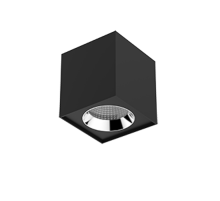 Светильник светодиодный DL-02 Cube накладной 125*135 20W 4000K 35° RAL9005 черный муар  V1-R0-T0360-20000-2002040  VARTON