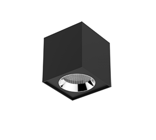 Светодиодный светильник DL-02 Cube накладной 125х135 20 Вт 3000 K RAL9005 черный муар  V1-R0-T0360-20000-2002030  VARTON