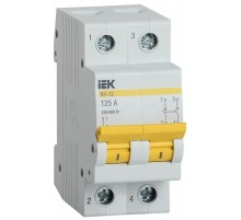 Выключатель нагрузки модульный (мини-рубильник) ВН-32 2Р 125А  MNV10-2-125  IEK