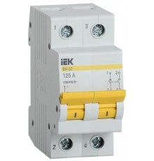 Выключатель нагрузки модульный (мини-рубильник) ВН-32 2Р 125А  MNV10-2-125  IEK