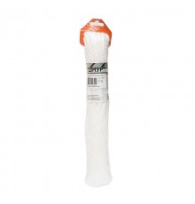 Шнур плетеный ПП 8 мм эргономичный, 16-пряд, белый, 10 м  140346  Tech-KREP