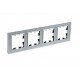 AtlasDesign Nature Рамка 4-ая, стекло Алюминий  ATN320304  SE