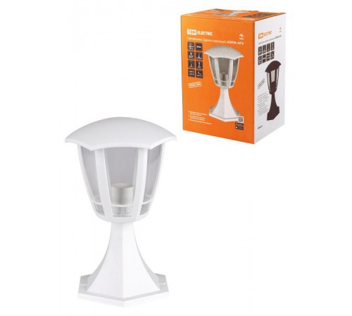 Светильник садово-парковый "СИТИ" НТУ 07-60-003 У1 6-ти гранник напольный белый  SQ0330-1319  TDM