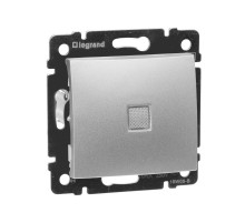 Valena Алюминий Выключатель 1-клавишный с подсветкой  770110  Legrand